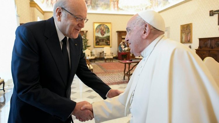 Papa recebe o presidente do Conselho de Ministros do Líbano