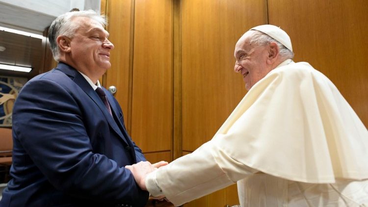 Papa recebe em audiência o primeiro-ministro da Hungria