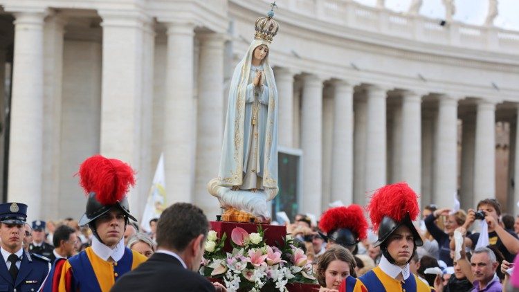 Jubileu da Espiritualidade Mariana, a imagem de Nossa Senhora de Fátima em Roma