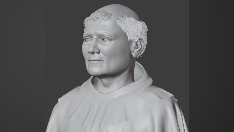 No Triplo Jubileu de Tomás de Aquino,  cientistas brasileiros reconstroem a fisionomia do santo