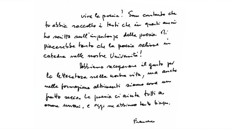 Em um livro, o magistério do Papa sobre a arte poética
