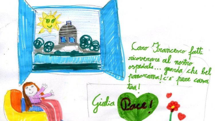 “Querido Francisco…”, desenhos e saudações dos pequenos pacientes do Hospital Menino Jesus