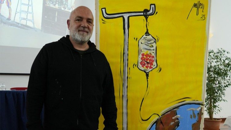 Artista urbano de Roma: minha segunda vida começou com obras inspiradas no Papa