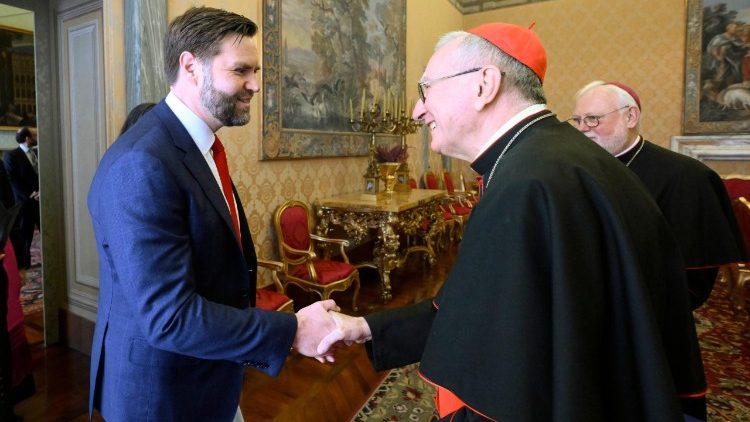 Card. Parolin recebe vice-presidente dos Estados Unidos