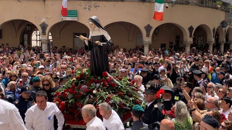 Em Cássia, a festa de Santa Rita com bênção e saudação do Papa Leão XIV Em Cássia, a festa de Santa Rita com bênção e saudação do Papa Leão XIV