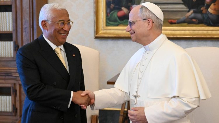 Papa recebe o presidente do Conselho Europeu, António Costa