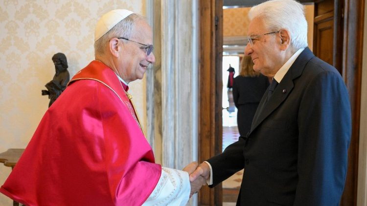 Presidente Mattarella recebido em audiência por Leão XIV Presidente Mattarella recebido em audiência por Leão XIV