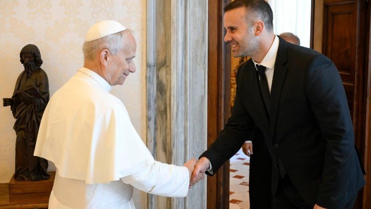 Leão XIV recebe o primeiro-ministro de Montenegro no Vaticano Leão XIV recebe o primeiro-ministro de Montenegro no Vaticano