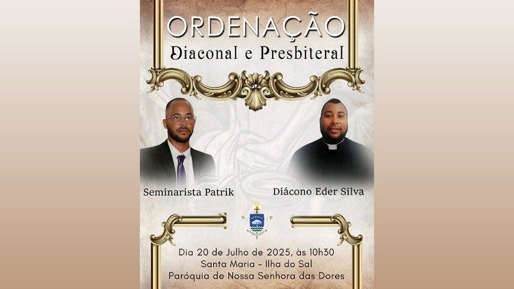 Santa Maria acolhe neste verão ordenações diaconal e presbiteral da Diocese de Mindelo Santa Maria acolhe neste verão ordenações diaconal e presbiteral da Diocese de Mindelo