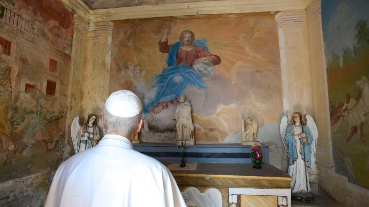Leão XIV visita o Santuário de Nossa Senhora das Graças de Mentorella