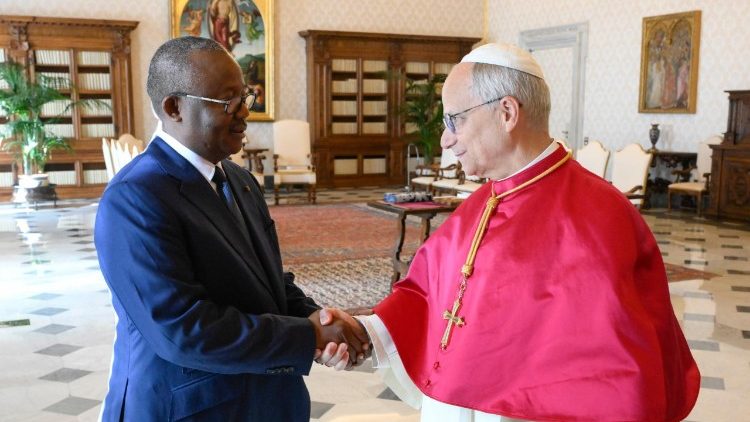 O Papa recebe o presidente da República da Guiné-Bissau
