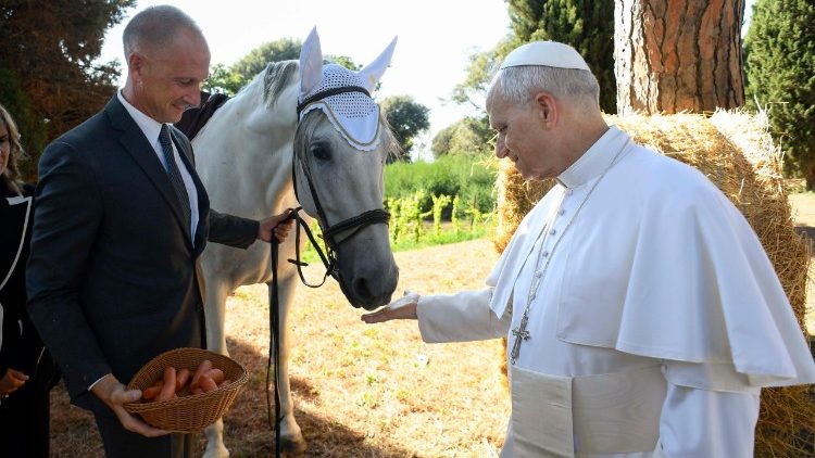 Papa inaugura o Borgo Laudato si’: cuidar da criação é vocação de cada pessoa