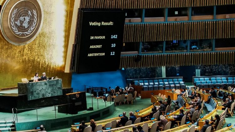 ONU diz “sim” a dois Estados, mas sem o Hamas. Israel: decisão vergonhosa