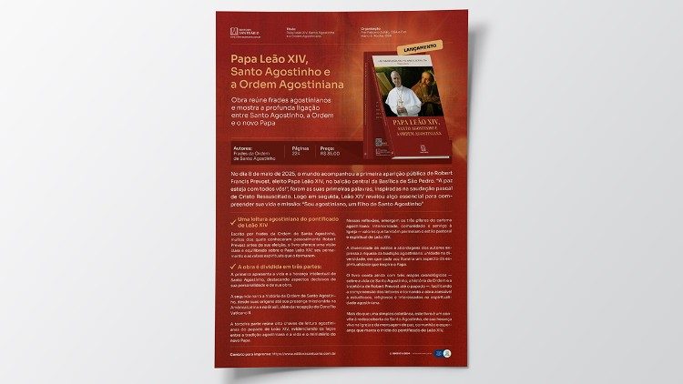 Livro apresenta o Papa Leão XIV a partir da tradição agostiniana