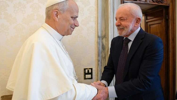 Papa recebe o presidente Luiz Inácio Lula da Silva no Vaticano