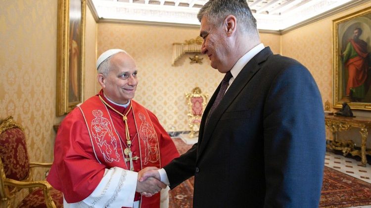 Papa recebe presidente da República da Croácia