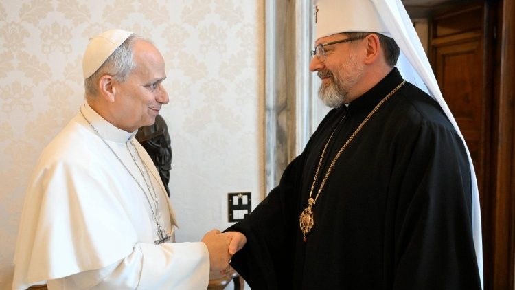 Leão XIV recebe arcebispo greco-católico Sviatoslav Shevchuk