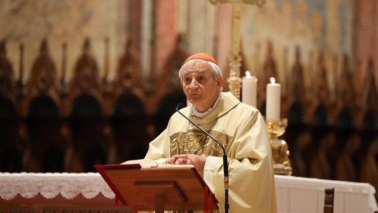 Em Assis, cardeal Zuppi preside Missa e eleva oração pela paz na Ucrânia