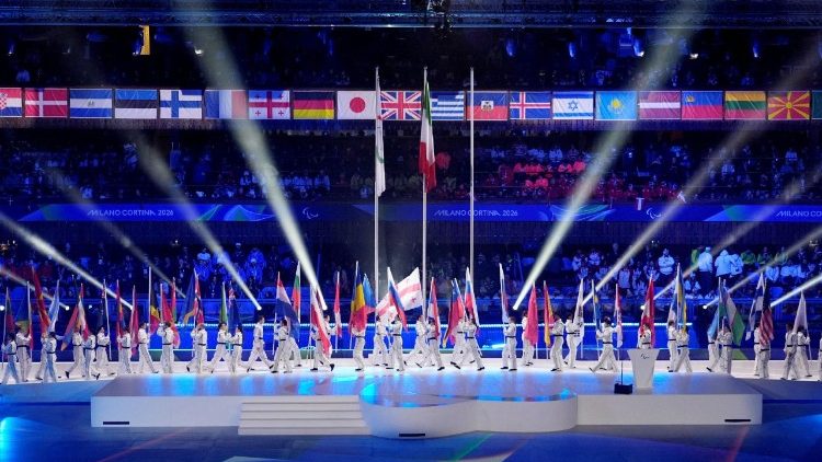 Atletas olímpicos e paralímpicos italianos com o Papa em 9 de abril