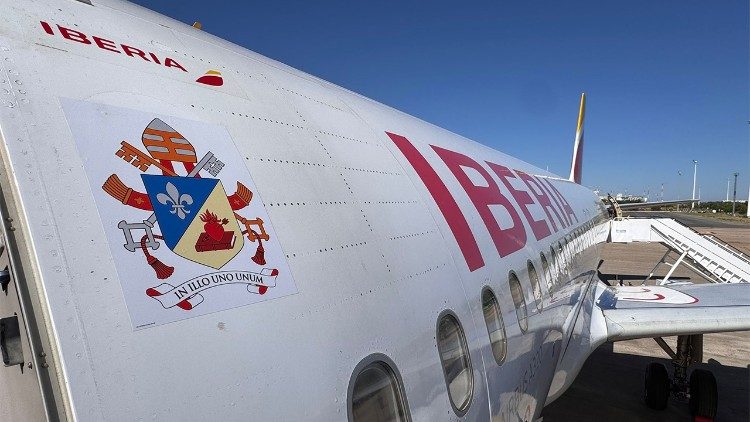 Leão XIV a caminho de Barcelona