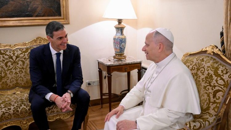 Papa encontra o presidente do governo espanhol, Pedro Sánchez
